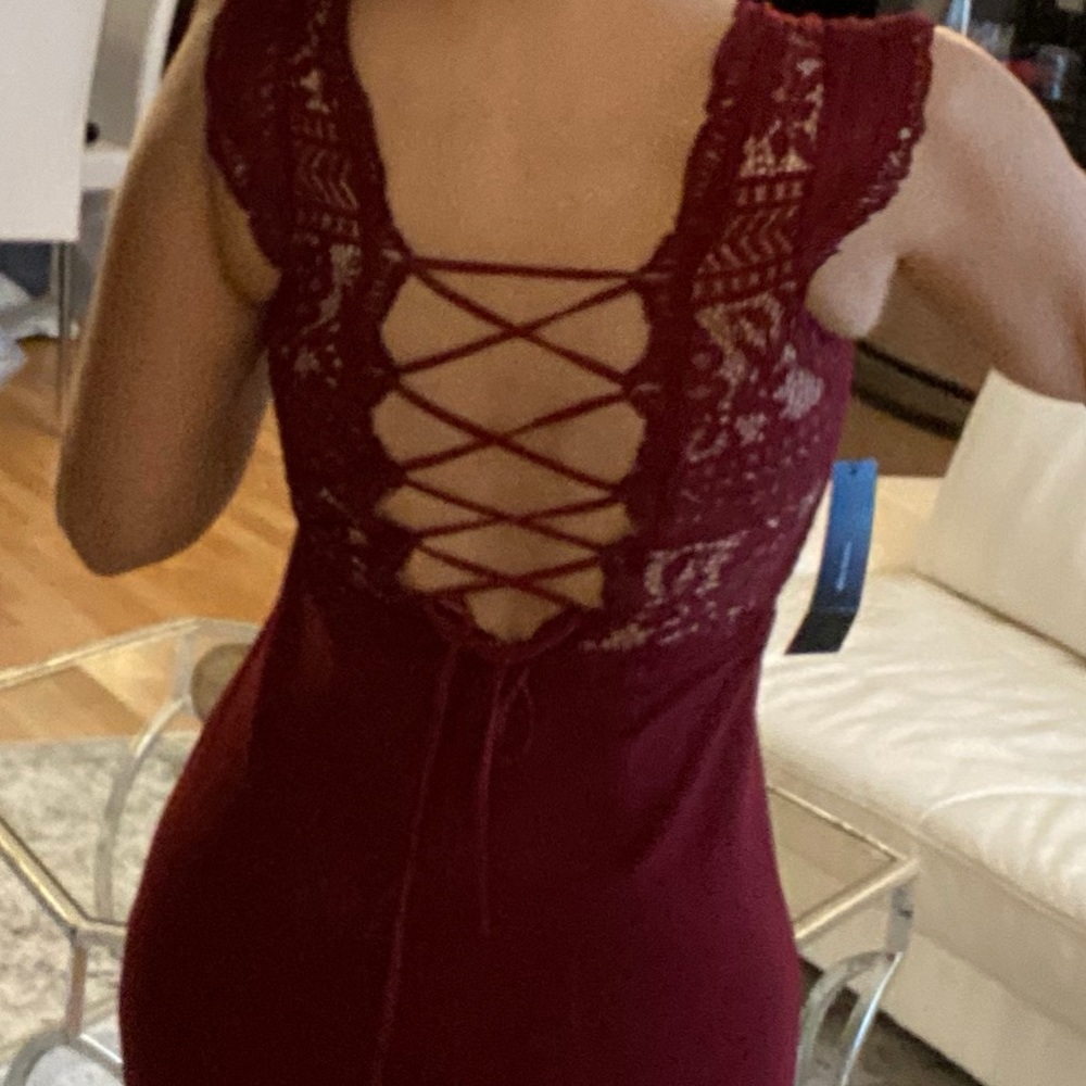 Lulus Dress. Wine Color